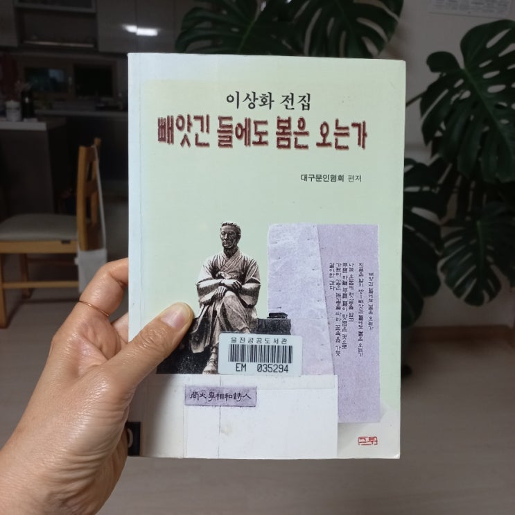  빼앗긴 들에도 봄은 오는가 일제강압기 시대 민족의식을 바탕으로 시를 쓴 이상화 전집