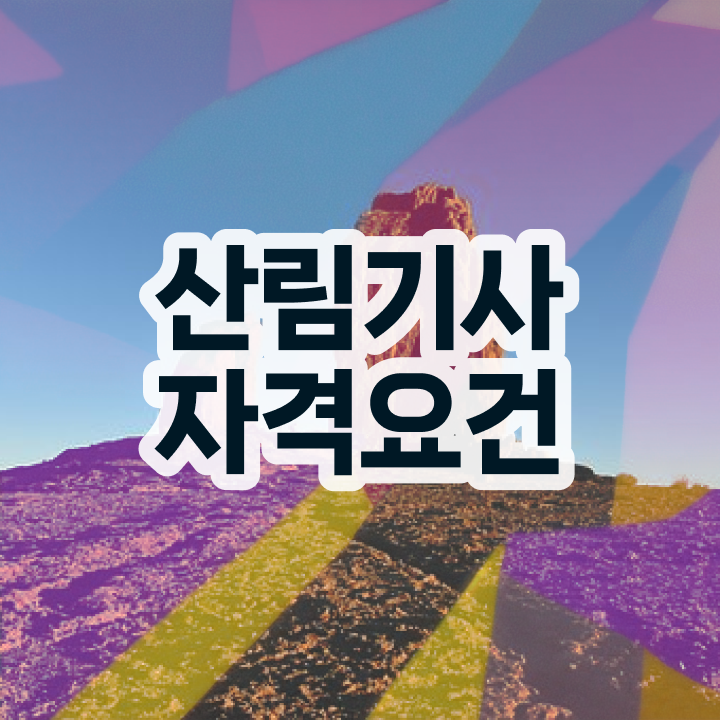  산림기사 준비물 산림기사 취득자격 인강만 듣고 편하게 끝낸 팁