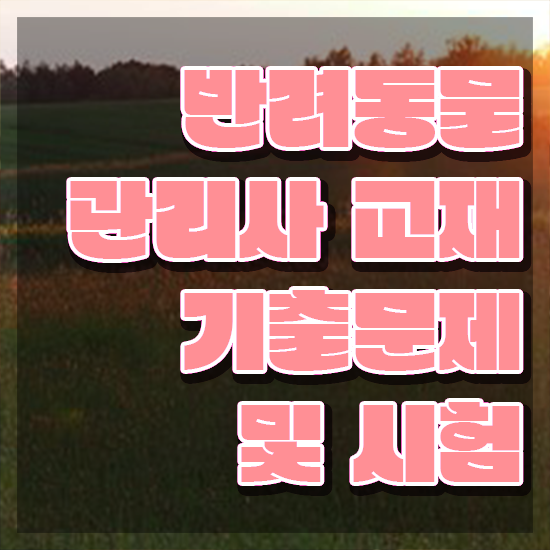  반려동물관리사1급전문학교 , 반려동물관리사 자격증 한달 만에 시험준비 최단기간 취득한 과정