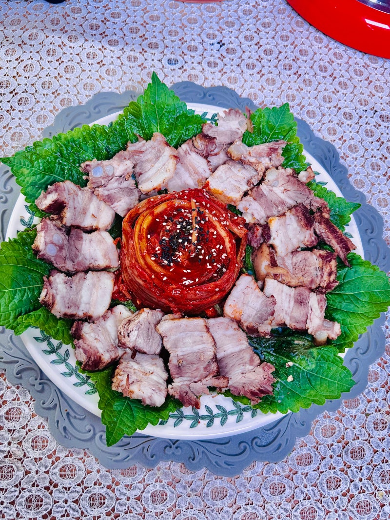 압력솥 콜라 수육 맛있게 삶는법 삼겹살 돼지수육 삶는시간 레시피