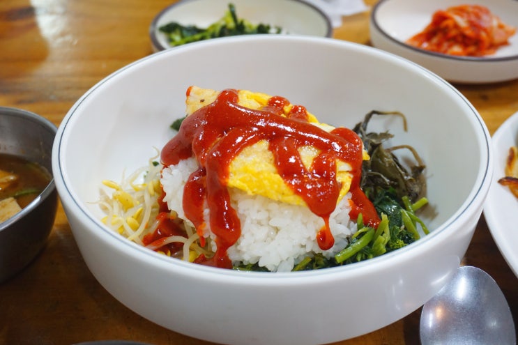  양평 용문산 맛집 황해식당에서 산채비빔밥, 해물파전 클리어