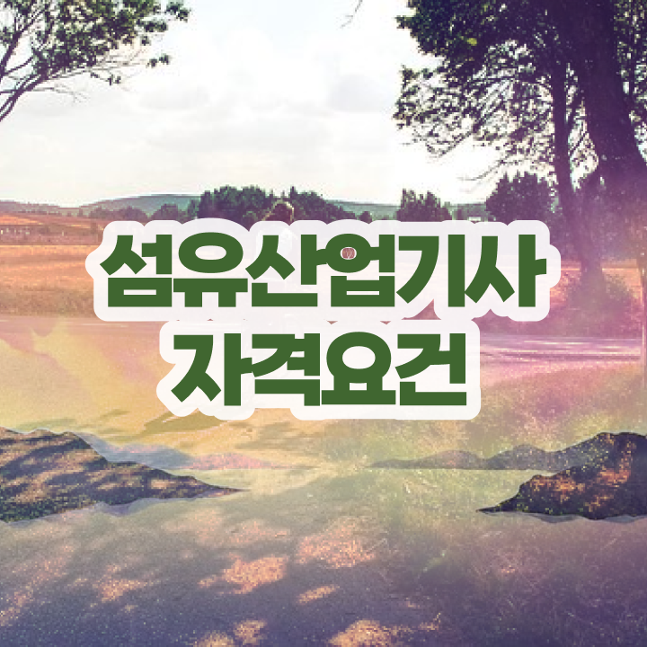  섬유산업기사 자격요건 온라인 과정으로 반 년만에 준비한 전략