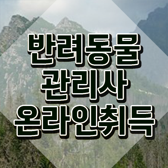  대구반려동물장례 , 반려동물관리사 자격증 온라인으로 합격정보 짚어드려요