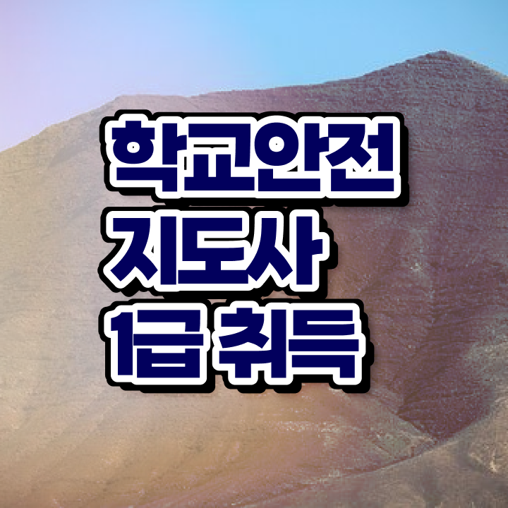  학교안전지도사교육센터 , 학교안전지도사 자격증 1달 만에 준비한 방법 및 온라인 무료강의