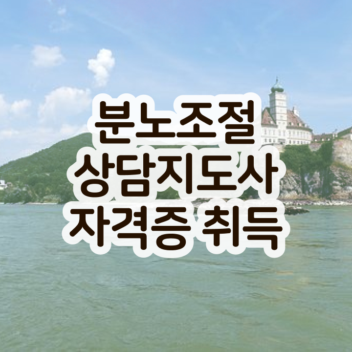  장수분노조절상담지도사2급 , 인강으로 간편하게 분노조절상담지도사자격증 합격한 후기