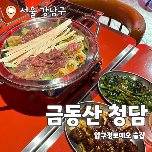  금동산 청담 : 홍콩느낌 낭낭 분위기 좋은 압구정술집 추천