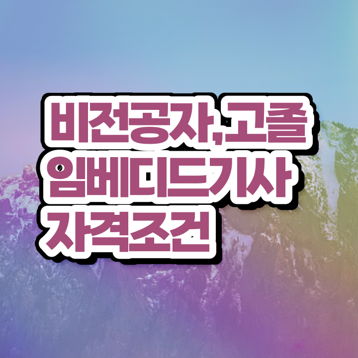  임베디드기사 시험응시조건 집에서 온라인으로 쉽고 빠르게 준비한 팁