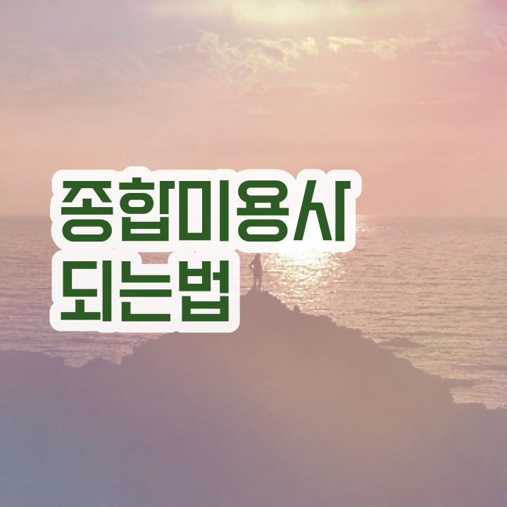  피부미용자격증 , 피부관리사자격증 준비 시작할 때, 공부해야 하는 조건들은?