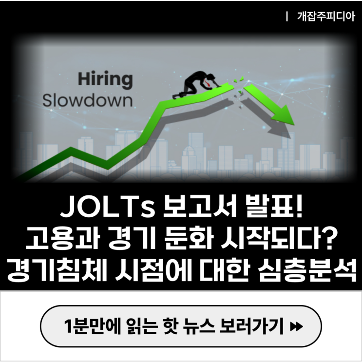  [2024.06.04] JOLTs 보고서 발표! 고용과 경기 둔화 시작되다? 경기침체 시점에 대한 심층분석!