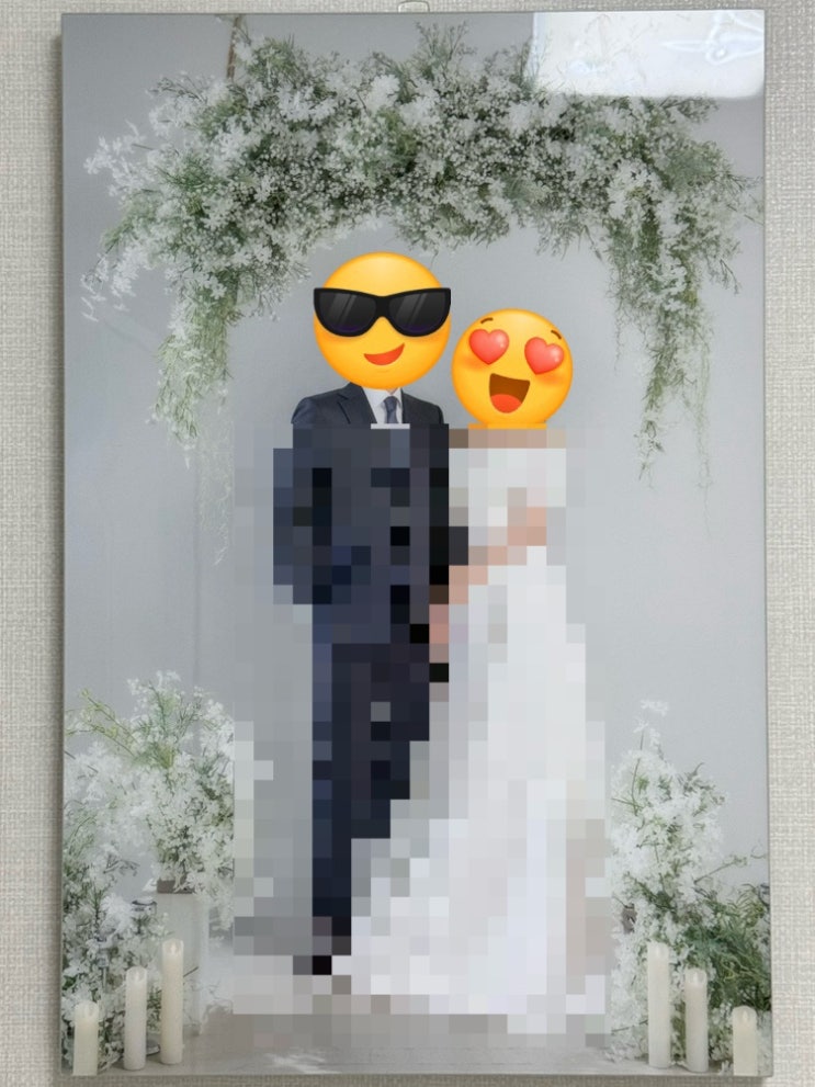  웨딩 아크릴 액자 피앙세포토 결혼식 액자 추천