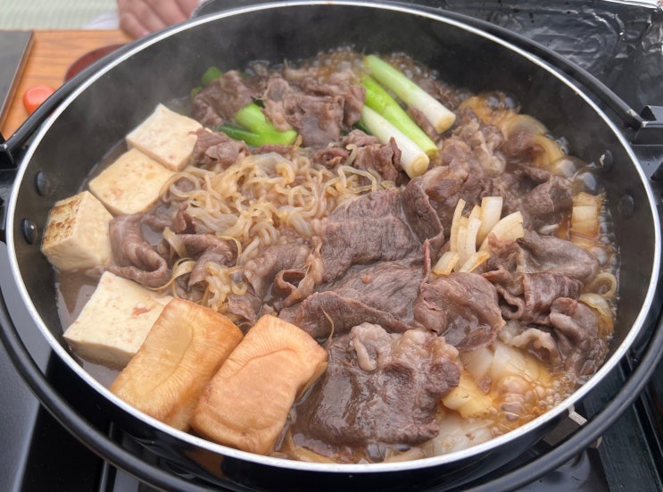  일본 교토 스키야키 맛집 추천 이즈모야 폰토초파크 카모강 행자교 근처 맛집