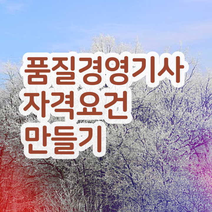  품질경영기사 필기 품질경영기사 취득자격 온라인으로 4달만에 끝낸 비법