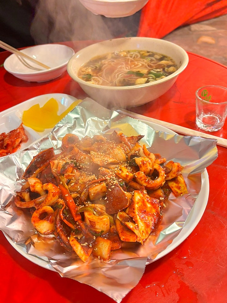  [천호] 2차로 가기좋고 간술과 혼술하기 좋은 포장마차 거리(Feet. 잔치국수, 쭈꾸미데침, 오징어 볶음)!