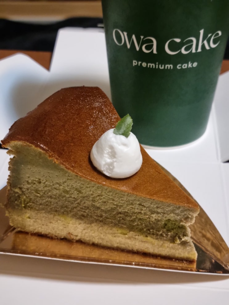  마곡 카페 마곡역 근처 오와케이크 말차바스크 후기