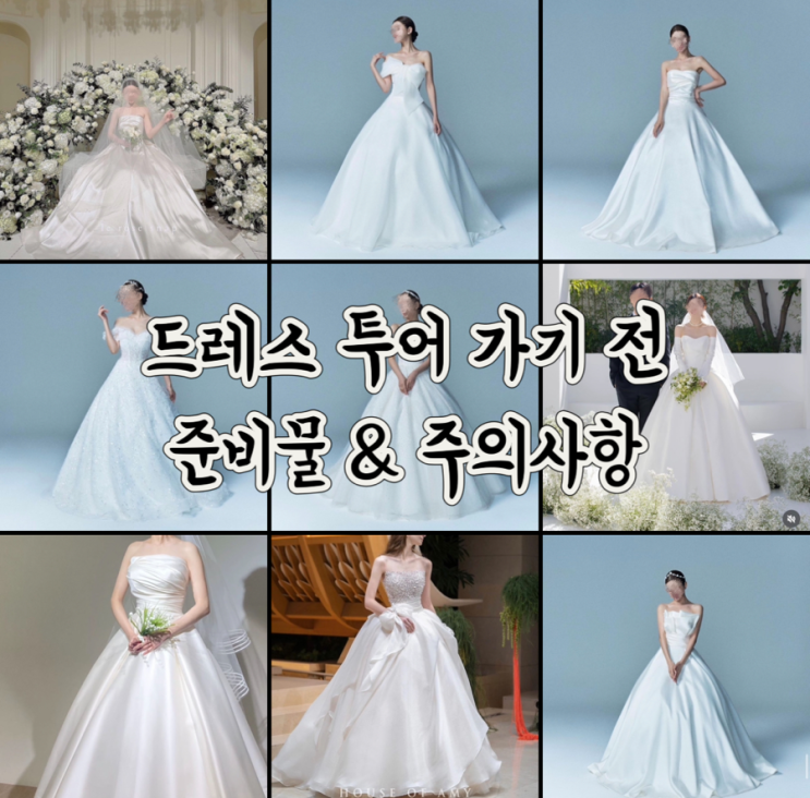  드레스투어 준비물 복장 주의사항 / 우아르 셀레네 드레스