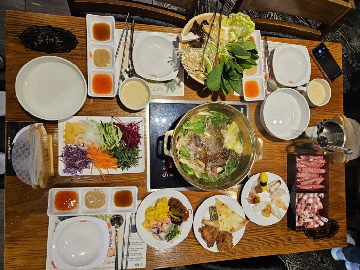  인천구월동맛집 꽃마름 구월동무한리필 샤브샤브 맛집