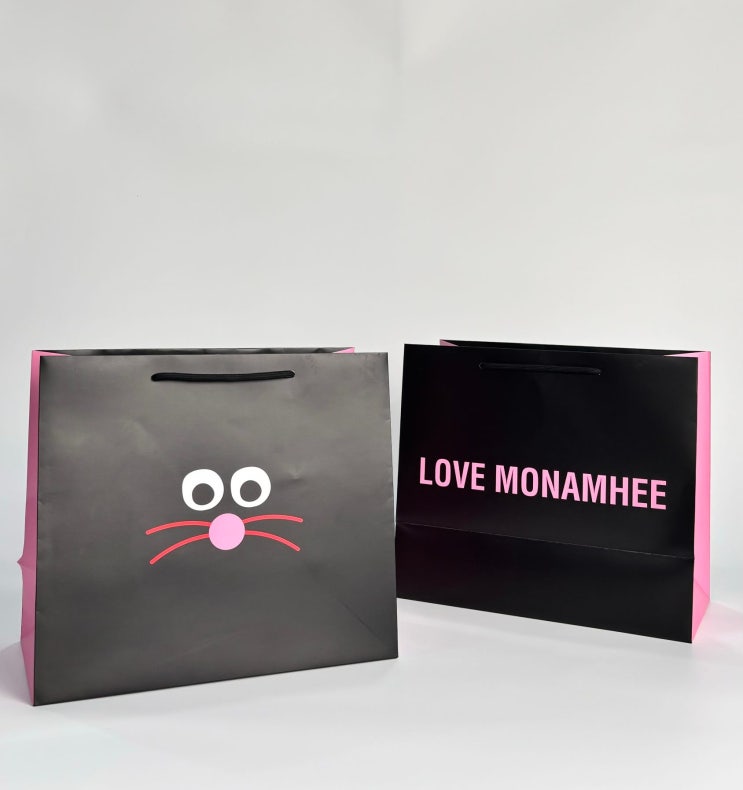  [모남희 쇼핑백] 모남희패키지, MONAMHEE 패키지, 럭셔리 쇼핑백 제작, FSC, 친환경 패키지 제작, S&K
