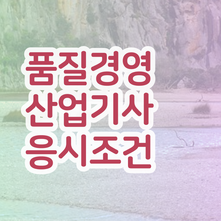  품질경영산업기사 독학 품질경영산업기사 시험응시자격 인강으로 반 년만에 끝낸 팁