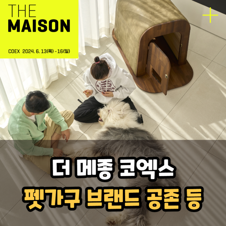  더 메종 코엑스 사전등록 일정, 대형견 가구 공존 등 홈테이블데코페어