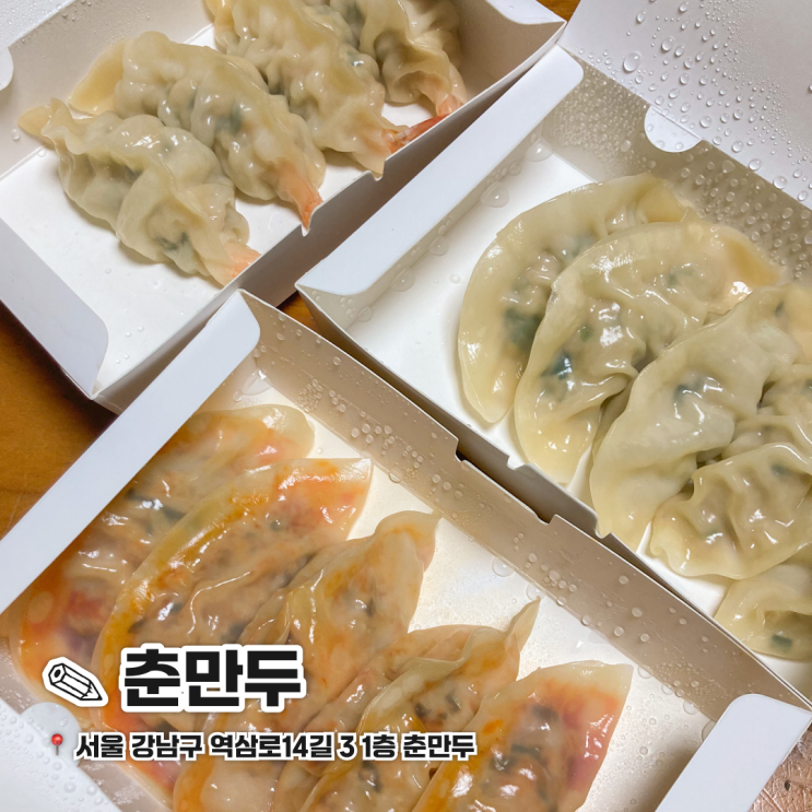  3대 째 내려온 만두집 강남역 만두 맛집 춘만두