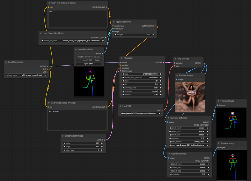 ComfyUI OpenPose Editor 사용 방법 : 네이버 블로그
