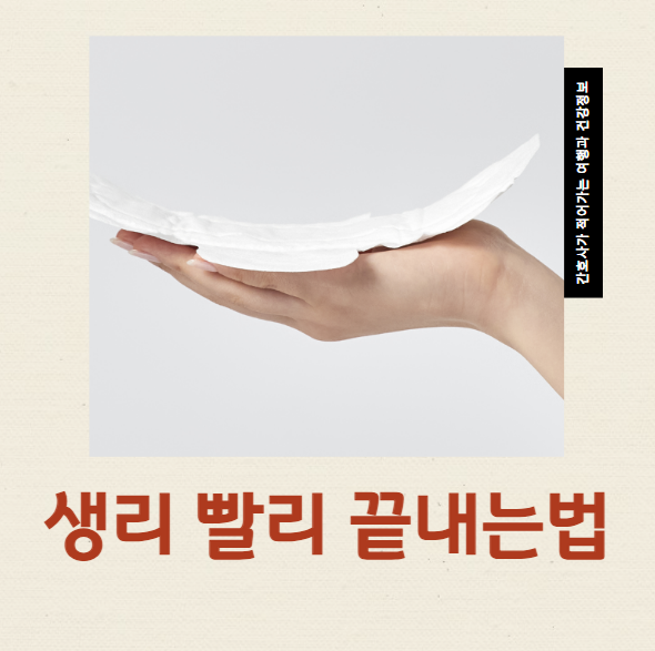  생리 빨리 끝내는법 탐폰 반신욕 스트레칭 가능할까요?