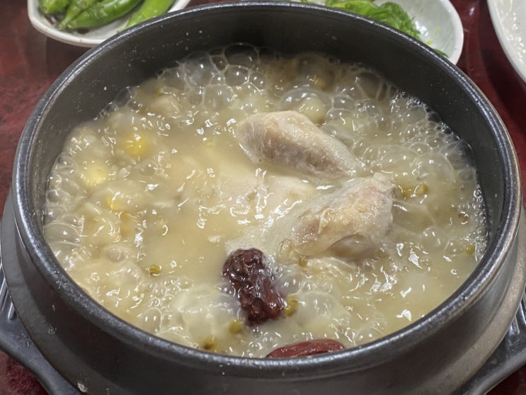  구로디지털단지역 푸짐한 조원녹두삼계탕