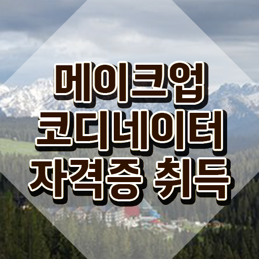  메이컵자격증 , 메이크업코디네이터 자격증 쉽고 빠르게 준비한 과정 및 채용 정보