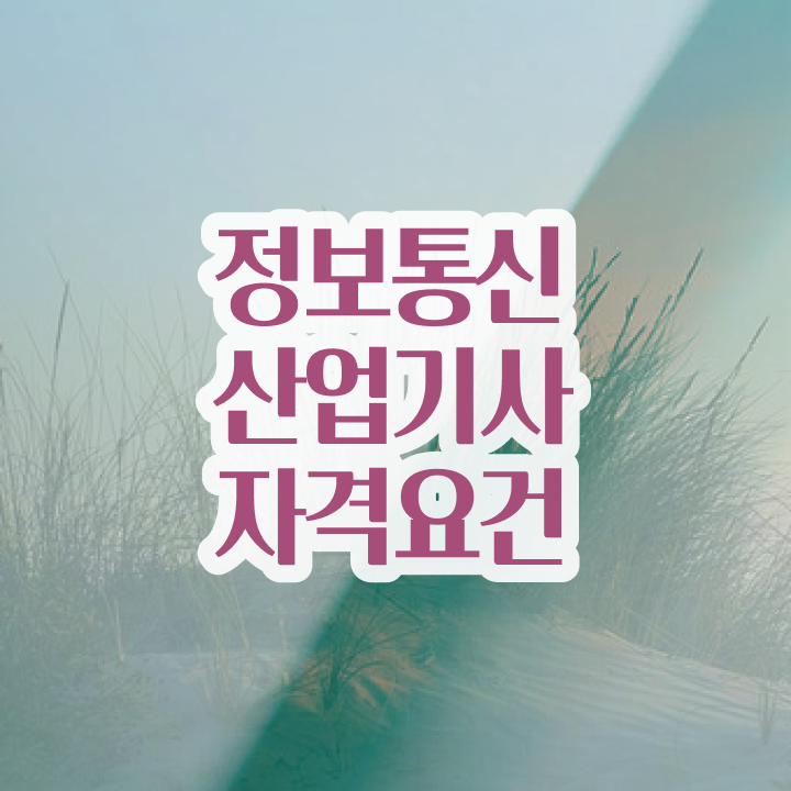  정보통신산업기사 난이도 정보통신산업기사 시험자격 학점은행제로 간단하게 준비한 전략