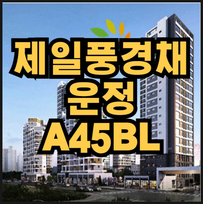  제일풍경채 운정 A45BL 파주 운정신도시3지구 분양가 청약정보