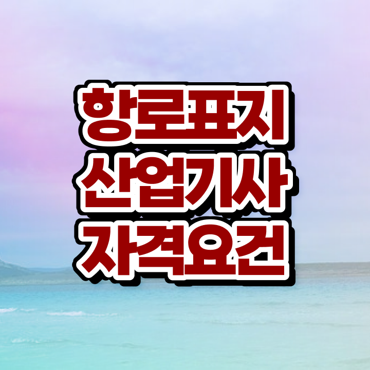  항로표지산업기사 실기합격률 항로표지산업기사 시험응시조건 집에서 온라인으로 편하게 준비한 후기