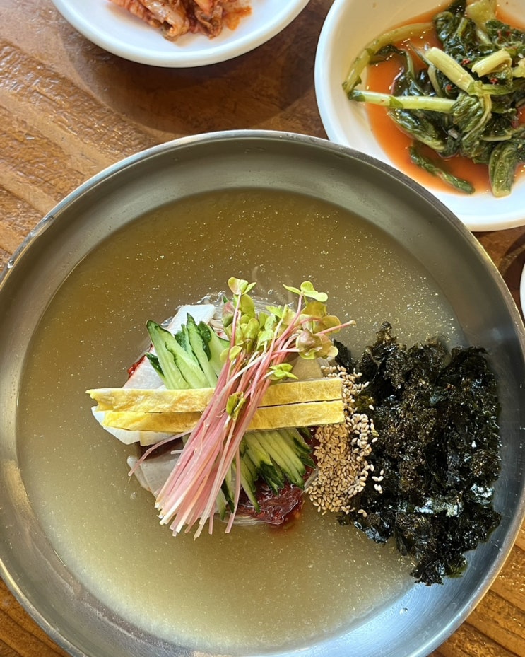  부산 동래 맛집 ‘봉평막국수’ 메가마트 근처 수안역 점심 가족외식 물막국수 콩국수 수육 추천