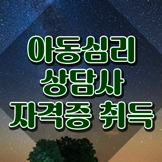  아동심리 , 아동심리상담사 자격증 시험준비 전격분석