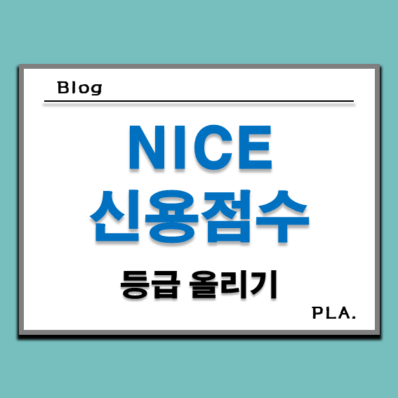 NICE 신용점수 등급 올리기
