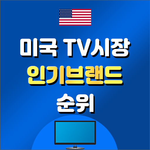  미국에서 팔리고 있는 최고 인기 TV 브랜드 순위