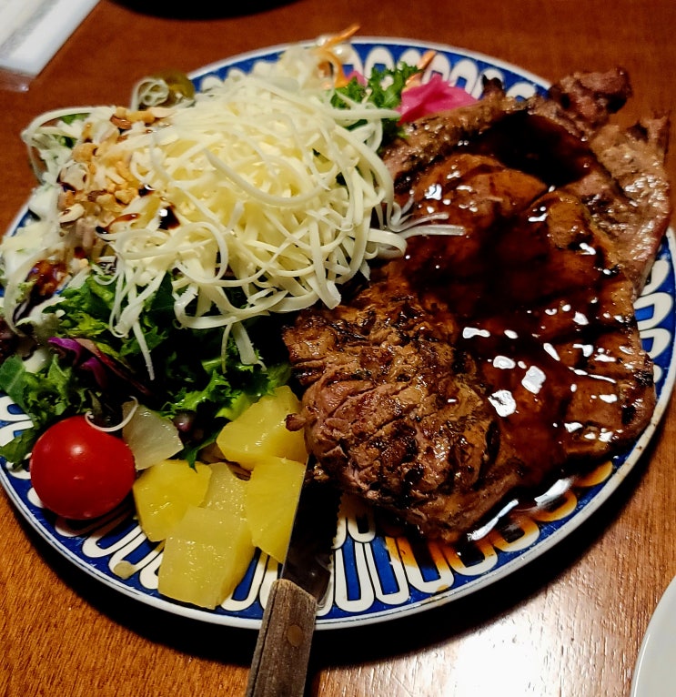  내돈내산 강동구 천호동 갓성비 스테이크·스파게티 맛집 로니로티천호점