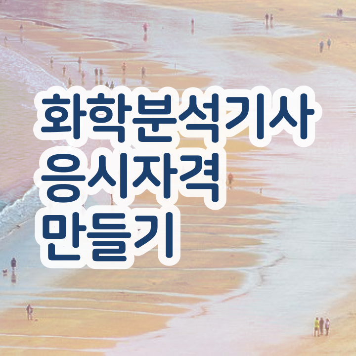  화학분석산업기사 화학분석기사 시험자격 집에서 온라인으로 편하게 성공한 후기