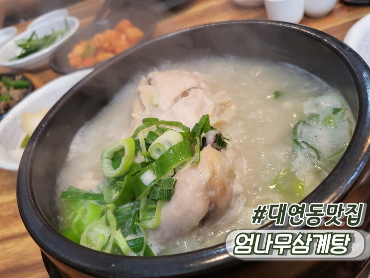  부산 대연동밥집 대연동삼계탕맛집 추천 김정옥엄나무삼계탕