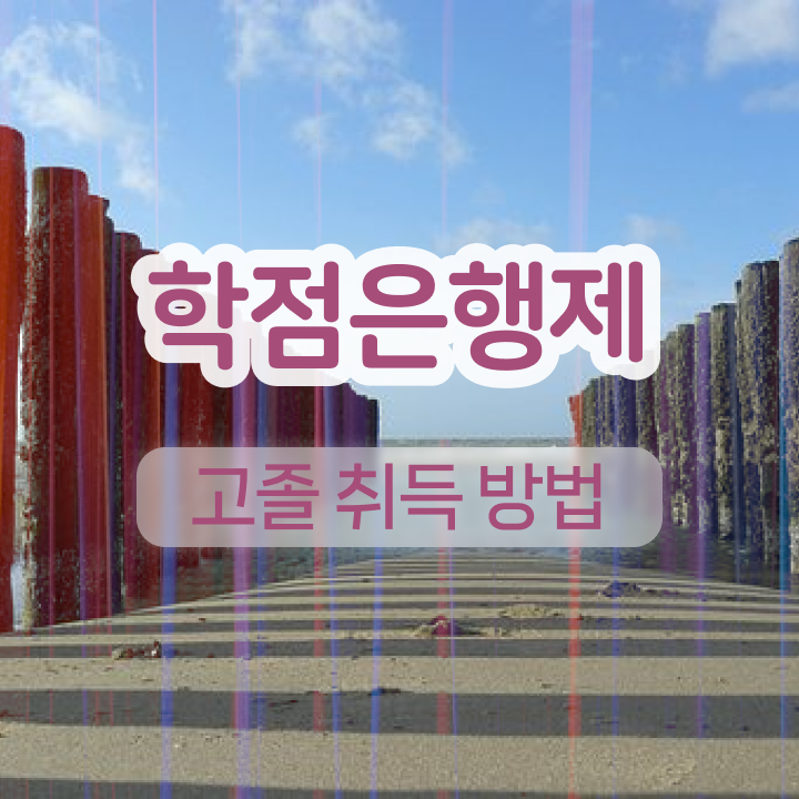  학점은행제 인정자격증 고졸 비전공자도 쉽게 준비했던 전략