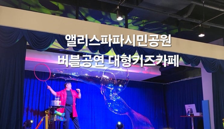  부암동 앨리스파파시민공원 환상의 공연있는 대형키즈카페 평일 후기(feat.버블공연)