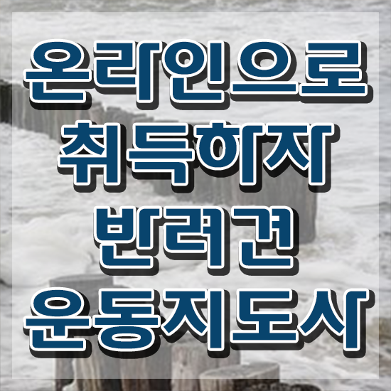  40대후반자격증 , 직장인도 반려견운동지도사 취득할 수 있어요