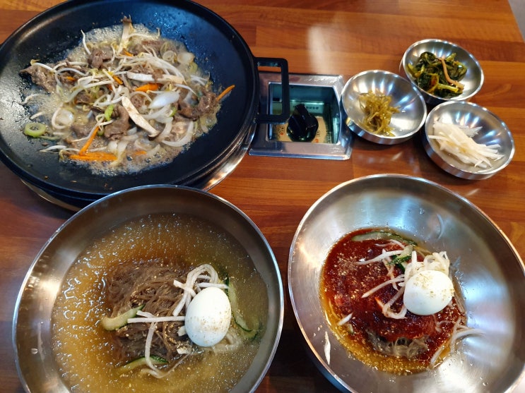  판교 유스페이스 맛집 판교역 냉면 불고기는 수작