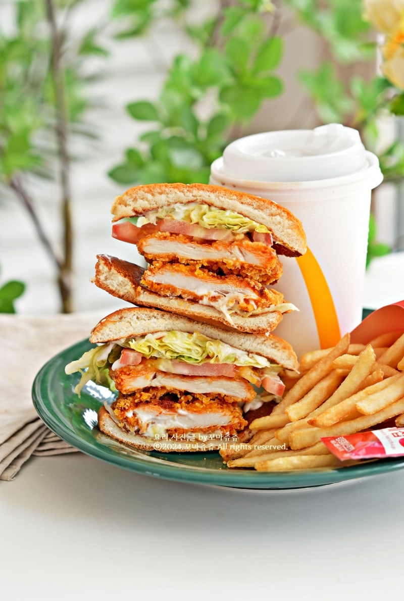 맥도날드 런치 메뉴 가격 더블 맥스파이시 상하이버거 세트 후기 : 네이버 블로그