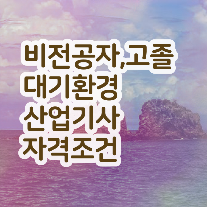  대기환경산업기사 응시자격 대기환경산업기사 취득자격 온라인으로 5달만에 성공한 팁