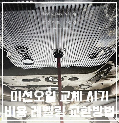 미션오일 교체주기 시기 비용 레벨링 교환방법 알아볼게요!