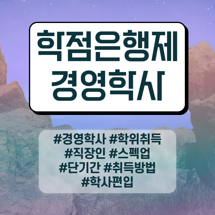  , 경영학사 인강만 듣고 간편하게 준비하는 후기