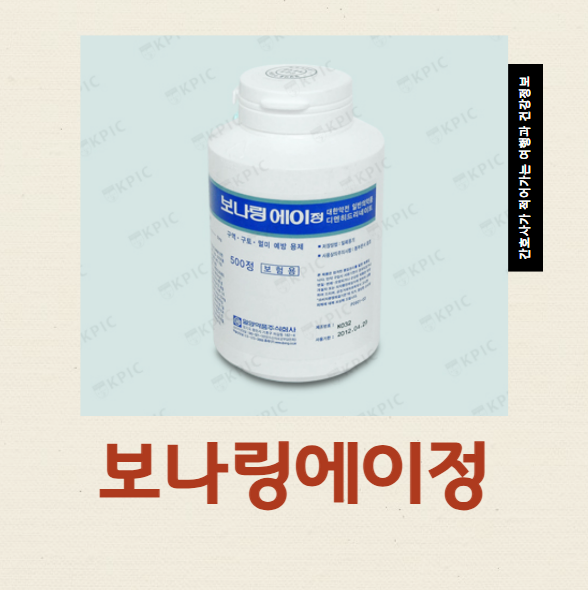  보나링에이정 부작용 복용법 약국 가격 멀미약 보나링츄어블