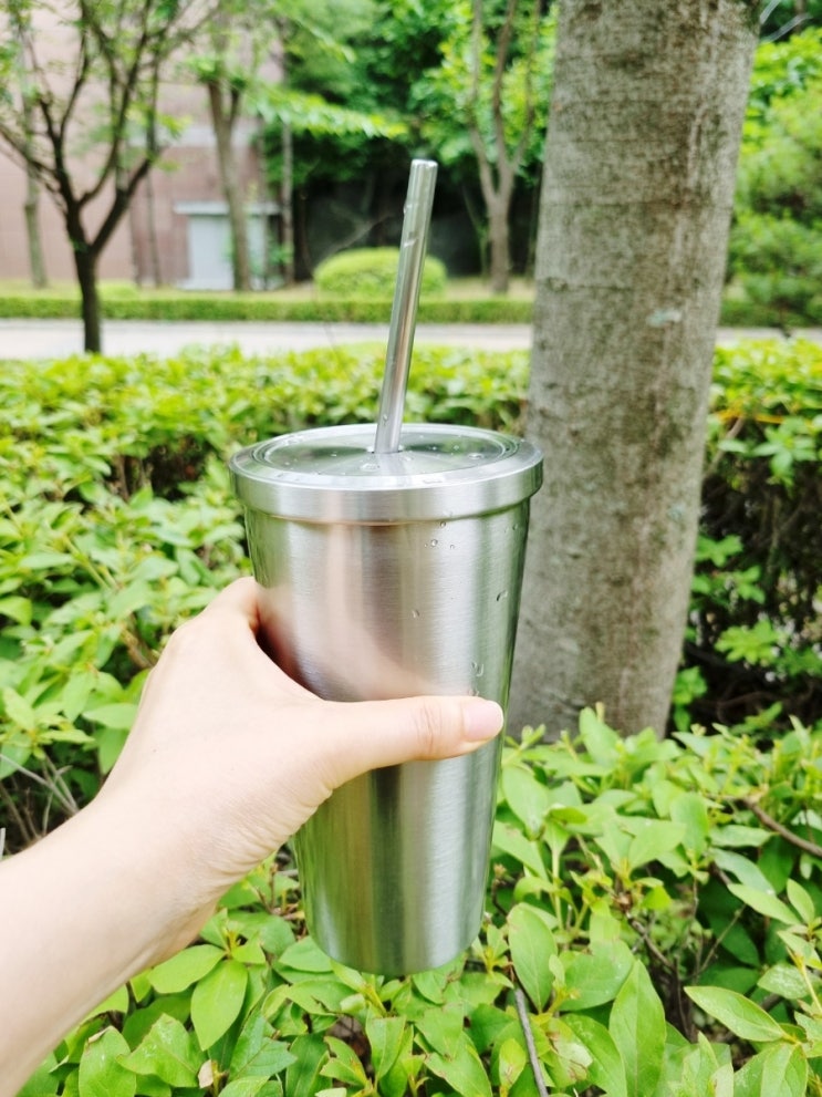  환경과 나눔을 실천하는 오보틀 에덤 스텐레스 빨대텀블러 620ml