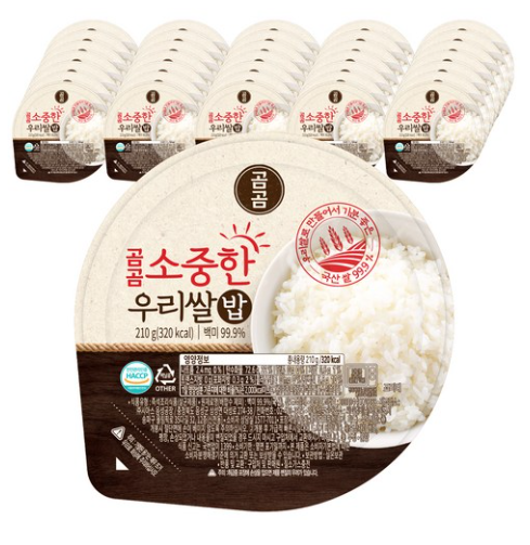  (쿠팡 와우회원 새벽배달) 곰곰 소중한 우리쌀밥, 210g, 36개 쿠팡 새벽배송 아침밥상 쌀밥추천 먹거리 생활식품추천