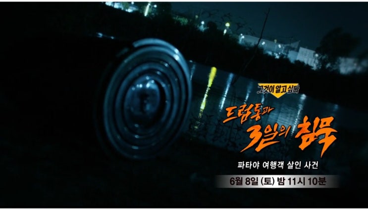그것이알고싶다1401회 <b>파타야 드럼통 살인</b>사건 마지막 용의자... 
